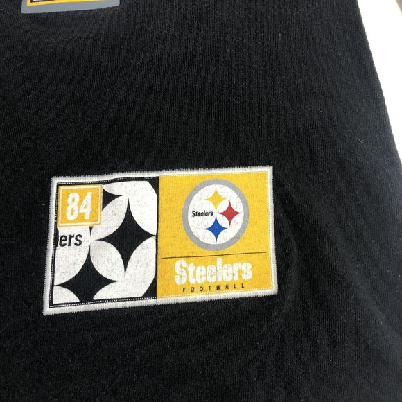 Antonio Brown Long Sleeve Shirt Medium, Black, Pittsburgh Steelers Majestic, #84 - Picture 2 of 8